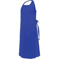Tablier CoverMe avec encolure d&eacute;coup&eacute;e, Polyur&eacute;thane, 45" lo x 35" la, Bleu FMT Sales Ltd
