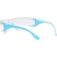 Lunettes de s&eacute;curit&eacute; bleu/blanc Adapt Lite, Lentille Transparent, Antibu&eacute;e/Anti-&eacute;gratignures, ANSI Z87+/R&eacute;pond ou surpasse la norme CSA Z94.3 FMT Sales Ltd