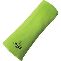 Cut-X&reg; Cut-Resistant Sleeve, Fibreglass/Polyethylene, 10", ASTM ANSI Level A4, High Visibility Lime FMT Sales Ltd