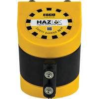 Syst&egrave;me de barri&egrave;re de s&eacute;curit&eacute; HAZLOK, Plastique, Fixation magn&eacute;tique, 30', Ruban Noir et jaune FMT Sales Ltd