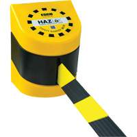 Syst&egrave;me de barri&egrave;re de s&eacute;curit&eacute; HAZLOK, Plastique, Fixation magn&eacute;tique, 30', Ruban Noir et jaune FMT Sales Ltd