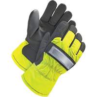Gants d'ajusteur haute-visibilit&eacute;, T-petit, Paume en Cuir fleur de ch&egrave;vre, Doublure en Thinsulate FMT Sales Ltd