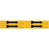 Arrow Pipe Marker, Self-Adhesive, 1-1/8" H x 7" W, Black on Yellow FMT Sales Ltd