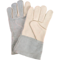 Standard-Duty Work Gloves, Large, Grain Cowhide Palm FMT Sales Ltd