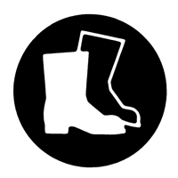 &eacute;tiquettes avec pictogramme Right to Know - Combinaison pleine protection, Vinyle, Feuille, 5/8" lo x 3/4" la FMT Sales Ltd
