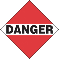 Plaque-&eacute;tiquette TMD danger chargement commun, Plastique FMT Sales Ltd