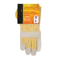 Gants d'ajusteur &agrave; paume s&egrave;che d'usage standard, Grand, Paume en Cuir fleur de vache, Doublure en Coton FMT Sales Ltd
