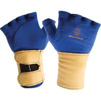 Fingerless Glove Liner with Wrist Restrainer, Size X-Small, Poly-Cotton Palm FMT Sales Ltd