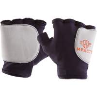 Palm/Side Fingerless Protection Gloves - Right, X-Small, Suede Palm, Slip-On Cuff FMT Sales Ltd