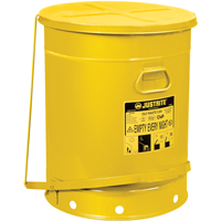 Contenants pour d&eacute;chets huileux, Homologu&eacute; FM/List&eacute; UL, 21 gal. US, Jaune FMT Sales Ltd