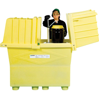 Poly-Safeypacks&reg; Plus Without Drain, 60.25" L x 34.5" W x 64" H, 1200 lbs. Load Capacity FMT Sales Ltd
