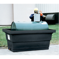 Poly-Tank&reg; Containment Unit 275 With Drain, 82.3" L x 45" W x 35.3" H, 275 US gal. Capacity FMT Sales Ltd