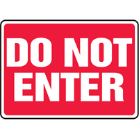 Enseigne  Do Not Enter , 7" x 10", Vinyle, Anglais FMT Sales Ltd