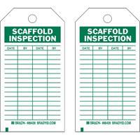 Inspection Record Tags, Polyester, 4" W x 7" H, English FMT Sales Ltd