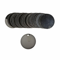 &eacute;tiquettes vierges inscriptibles pour vannes, Acier inoxydable, 1,5" dia. FMT Sales Ltd