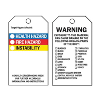 &eacute;tiquettes auto-plastifiantes du droit &agrave; l'information, Polyester, 3" la x 5-3/4" h, Anglais FMT Sales Ltd