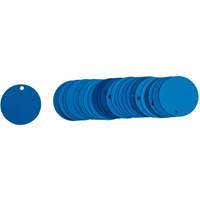 &eacute;tiquettes rondes vierges pour vannes, Aluminium, 2" dia. FMT Sales Ltd