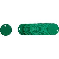 &eacute;tiquettes rondes vierges pour vannes, Aluminium, 2" dia. FMT Sales Ltd