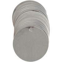 &eacute;tiquettes vierges inscriptibles pour vannes, Acier inoxydable, 2" dia. FMT Sales Ltd
