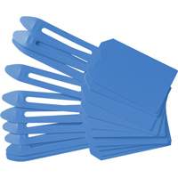 Blank Plastic Lock-On Tags, Plastic, 3-1/4" W x 5-4/5" H, Blank FMT Sales Ltd