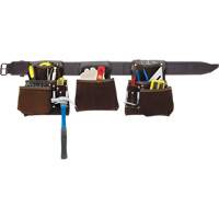 Deluxe Contactor's Tool Belt, Leather, Tan FMT Sales Ltd