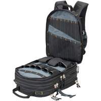 75-Pocket Tool Backpacks, 13" L x 17-1/2" W, Black, Nylon FMT Sales Ltd