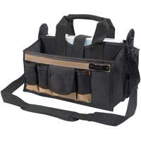 Center Tray Tool Bag, Canvas, 16 Pockets, Black FMT Sales Ltd