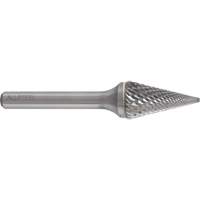 AllSteel Conical Shape Carbide Burr, SM-5, 1/2" Dia., 1/4" Shank, 7/8" Depth of Cut FMT Sales Ltd