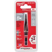 #1 Shockwave Impact Duty Step Drill Bit, 1/2" - 1-1/8" , 1/32" Increments, Titanium FMT Sales Ltd