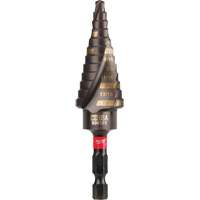 #4 Shockwave Impact Duty Step Drill Bit, 3/16" - 7/8" , 1/16" Increments, Titanium FMT Sales Ltd