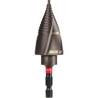 #9 Shockwave Impact Duty Step Drill Bit, 7/8" - 1-1/8" , 1/4" Increments, Titanium FMT Sales Ltd