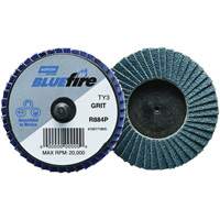 Mini disques &agrave; lamelles BlueFire R884P, 2" x Type 27, Grain 40, Alumine de zirconium FMT Sales Ltd