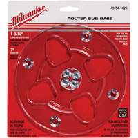 Clear 7" Diameter 1-3/16" Center Hole Sub-Base FMT Sales Ltd
