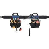 Combin&eacute;s de ceinture &agrave; outils &agrave; 20 pochettes, Polyester, Noir FMT Sales Ltd