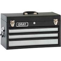 Tool Box - 3 Drawers, 10" D x 20-1/2" W x 12" H, Black FMT Sales Ltd