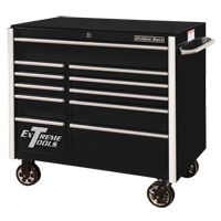 RX Series Rolling Tool Cabinet, 11 Drawers, 41-1/2" W x 25-1/2" D x 40-1/2" H, Black FMT Sales Ltd