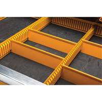 Powered Tool Cart, 11 Drawers, 42-1/2" W x 24-7/16" D x 41" H, Black/Orange FMT Sales Ltd