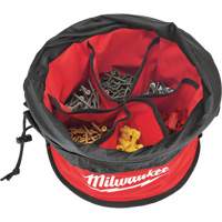 Parachute Organizer Bag, 11-4/5" L x 11-4/5" W x 11" H, Nylon, Black/Red FMT Sales Ltd