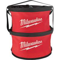 Parachute Organizer Bag, 11-4/5" L x 11-4/5" W x 11" H, Nylon, Black/Red FMT Sales Ltd