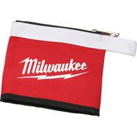 Multi-Size Zipper Pouches - Set of 3, Canvas, 3 Pockets, Black/Red FMT Sales Ltd