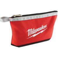 Coloured Zippered Pouches - Set of 3, Canvas, 3 Pockets, Black/Red FMT Sales Ltd