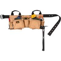 Ceinture &agrave; outils pour menuisier, Cuir, Havane FMT Sales Ltd