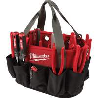 Utility Oval Bag, Ballistic Nylon, 24 Pockets, Black/Red FMT Sales Ltd