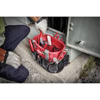 Utility Oval Bag, Ballistic Nylon, 24 Pockets, Black/Red FMT Sales Ltd