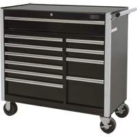 Industrial Tool Cart, 11 Drawers, 41" W x 18-3/4" D x 39-1/3" H, Black FMT Sales Ltd