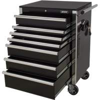 Chariot &agrave; outils &agrave; usage intensif, 7 tiroirs, 28" la x 22" p x 42-3/8" h, Noir FMT Sales Ltd