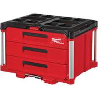 Packout 3-Drawer Tool Box, 16-1/3" x 14-1/3" x 22-1/5", Black/Red FMT Sales Ltd