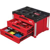 Packout 3-Drawer Tool Box, 16-1/3" x 14-1/3" x 22-1/5", Black/Red FMT Sales Ltd