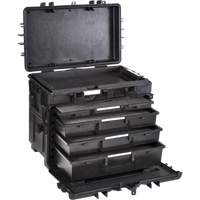 Coffre &agrave; outils mobile avec tiroirs, 4 tiroirs, 22-4/5" la x 15" p x 18" h, Noir FMT Sales Ltd