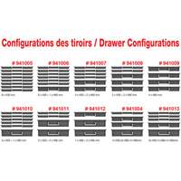 Coffre &agrave; outils mobile avec tiroirs, 8 tiroirs, 22-4/5" la x 15" p x 18" h, Noir FMT Sales Ltd